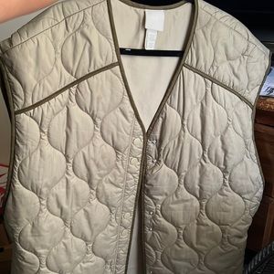 H&M oversized quilted vest